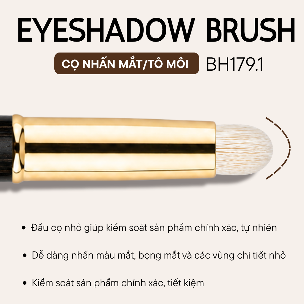  Cọ Tán Phấn Mắt BH Cosmetics Eyeshadow Brush BH179.1
